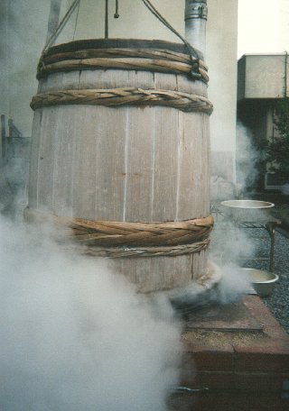 The kozo steam barrel close-up