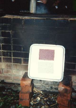 Samples taken and dried to check the color