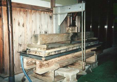 Pressing newly created paper