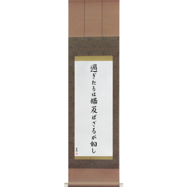 Japanese Scroll of Let what is past flow away downstream (sugitaru wa nao oyobazaru ga gotoshi) — Calligraphy by Eri Takase