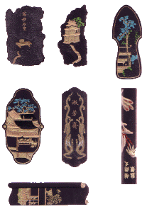 These old and irregular shaped ink sticks are only