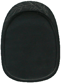 Hand-carved Natural Stone 4 1/4" W x 5 3/4" HThis 